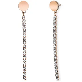 Orecchini tennis 2Jewels in Acciaio rosa zirconi Mix & Match 261305