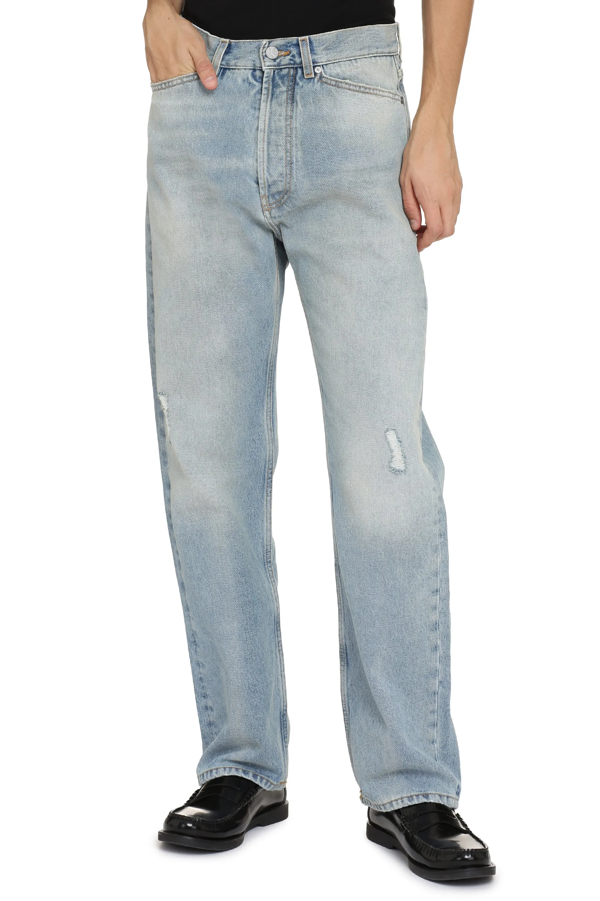 Palm Angels Jeans straight leg a 5 tasche