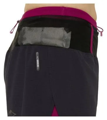 Pantaloncini Asics Fujitrail 2-in-1 Donna Nero Rosa