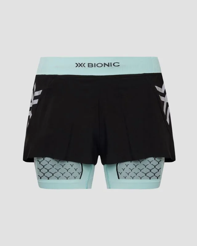 Pantaloncini da corsa da donna X-Bionic Twyce Race 2in1 Shorts