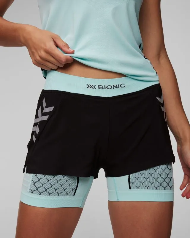 Pantaloncini da corsa da donna X-Bionic Twyce Race 2in1 Shorts