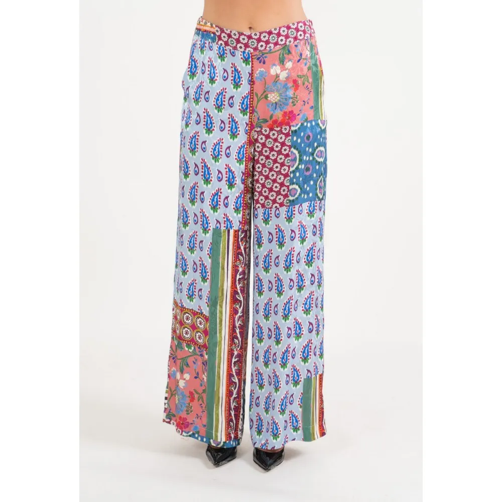 Pantalone a palazzo fantasia