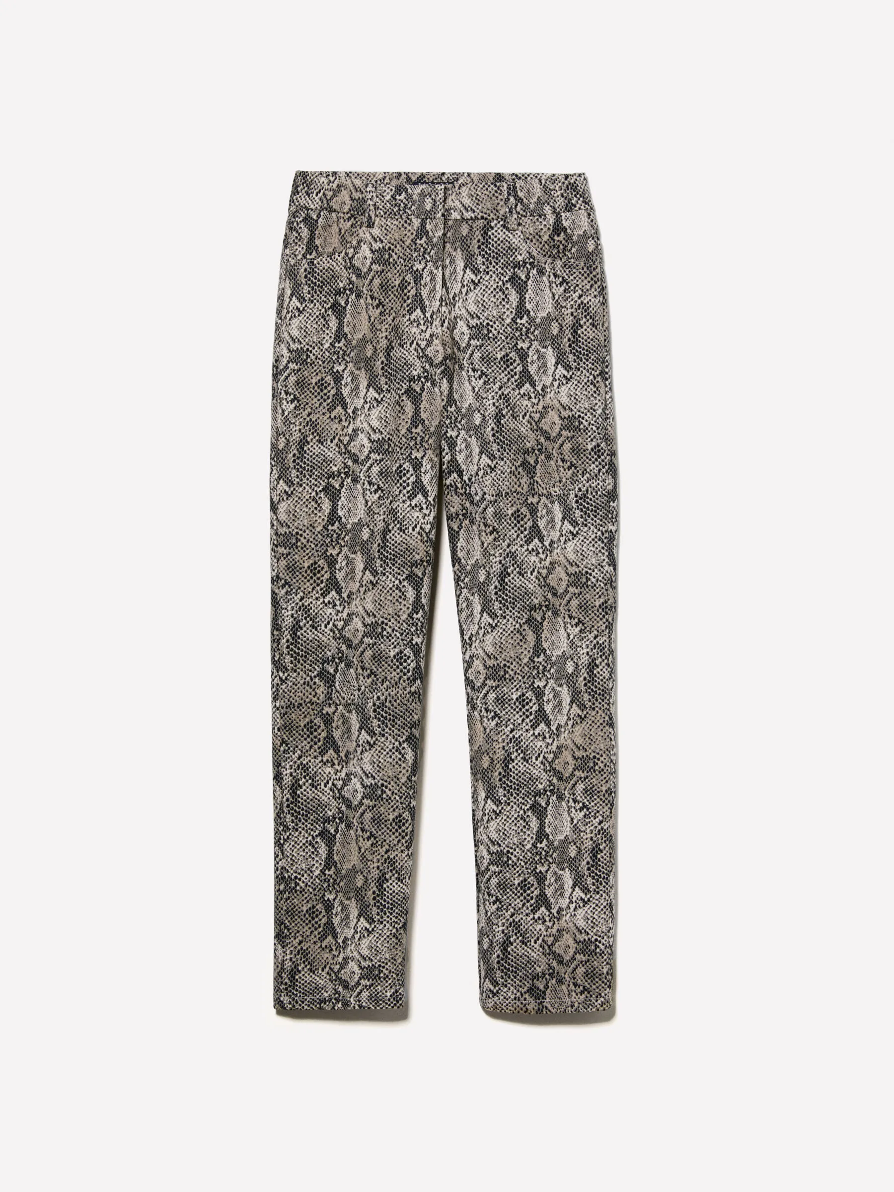 Pantaloni multicolore slim fit stampati
