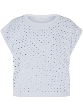 PHILOSOPHY DI LORENZO SERAFINI T-shirt in jersey con strass