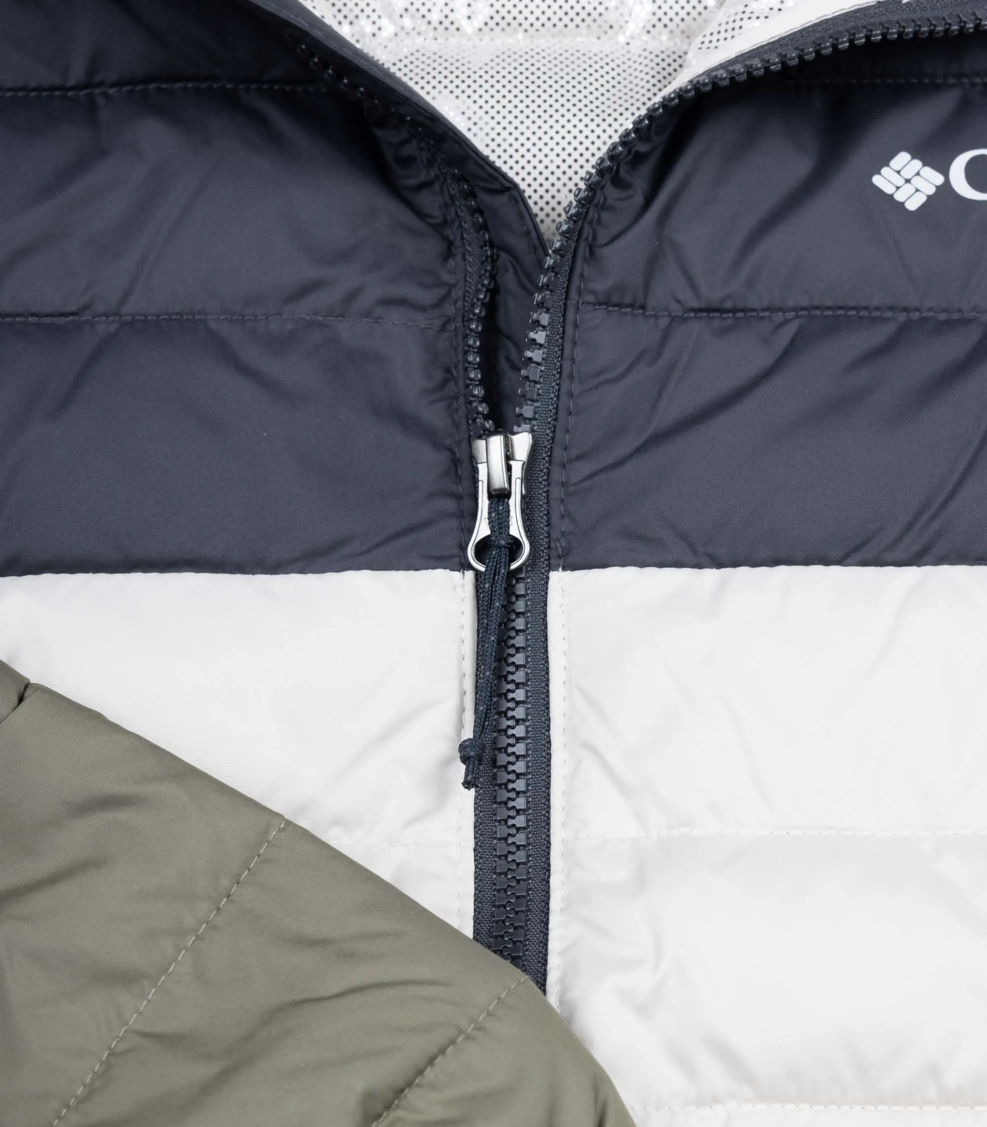 Piumino Powder Lite Hooded Jacket Bianco Verde