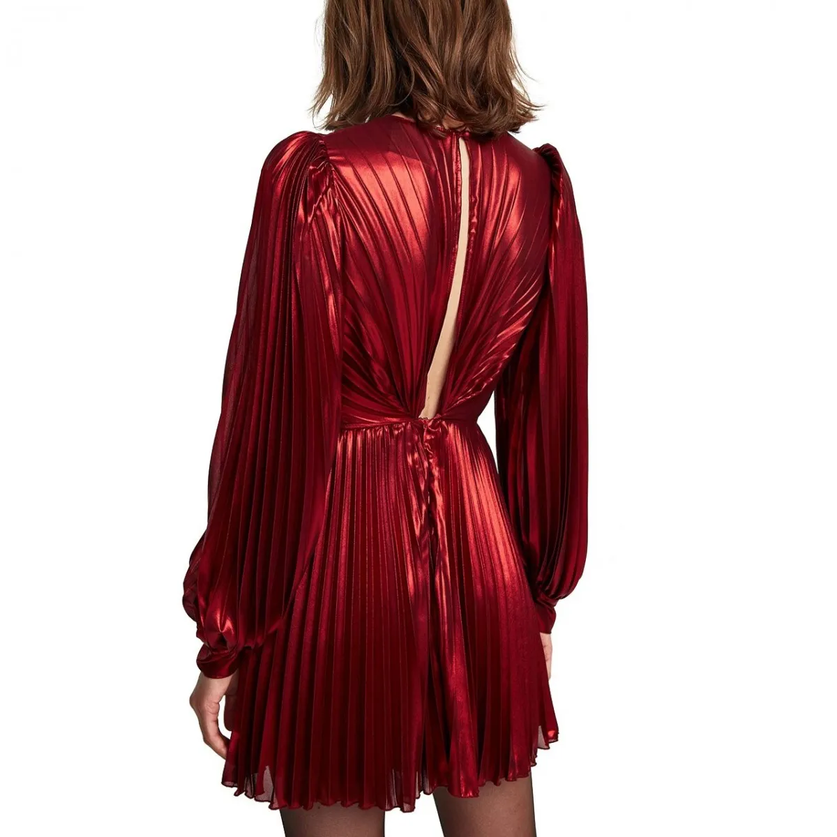 Plis Dress Jami, Rosso