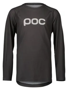 POC Essential MTB Long Sleeve Jersey for Kids Dark Grey