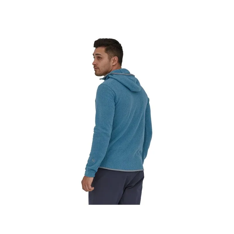 Polar Patagonia R1 Air Felpa con cappuccio (Wavy Blue) uomo