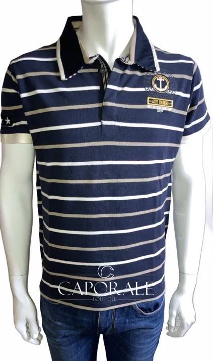 Polo Uomo Armata di Mare Jersey Blu Notte