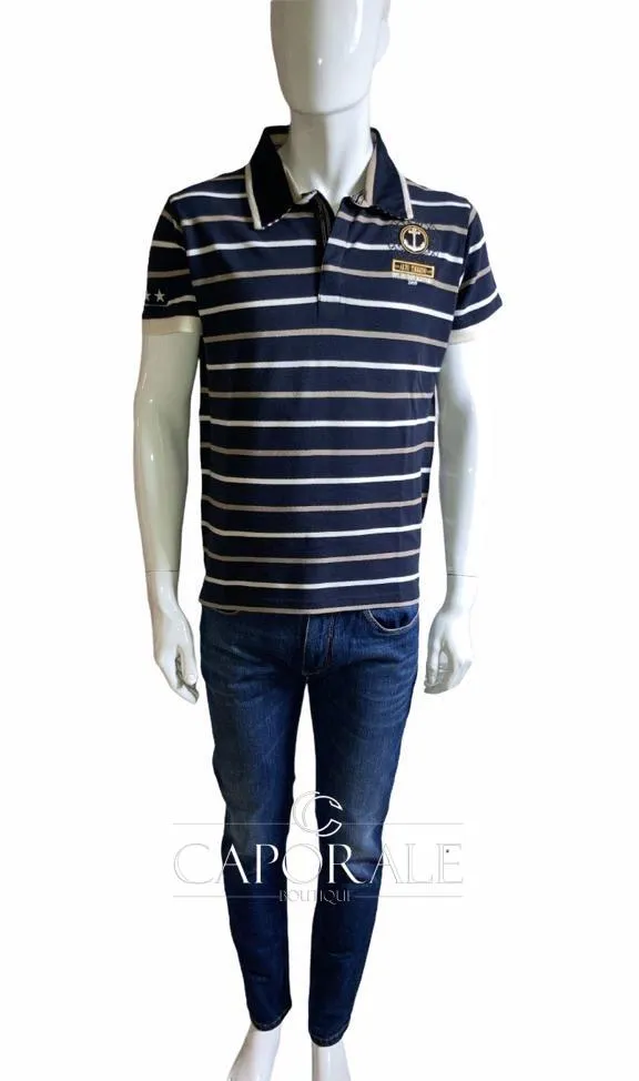 Polo Uomo Armata di Mare Jersey Blu Notte