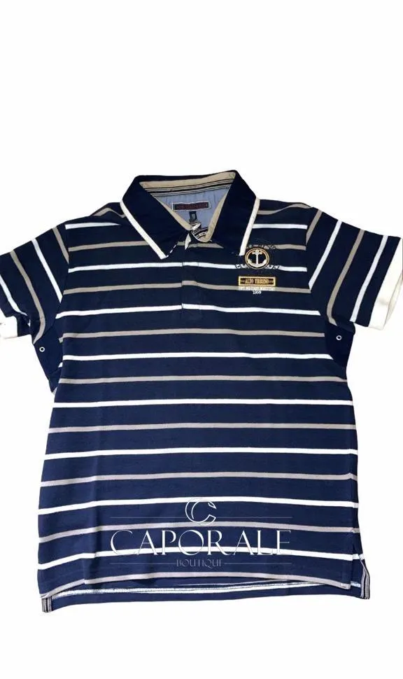 Polo Uomo Armata di Mare Jersey Blu Notte