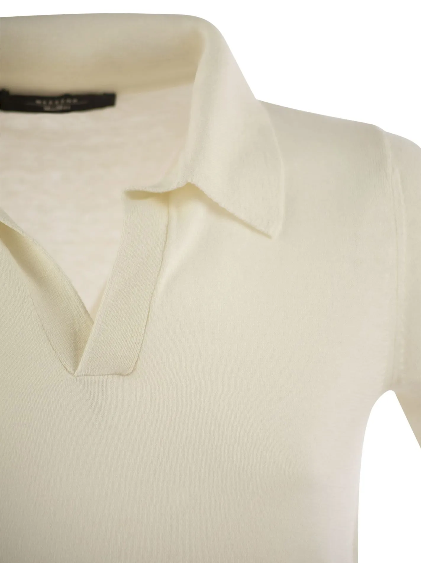 RONCOLO – Polo shirt in silk and cotton yarn