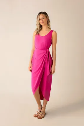 Ro&Zo Pink - Jersey Tie Waist Dress