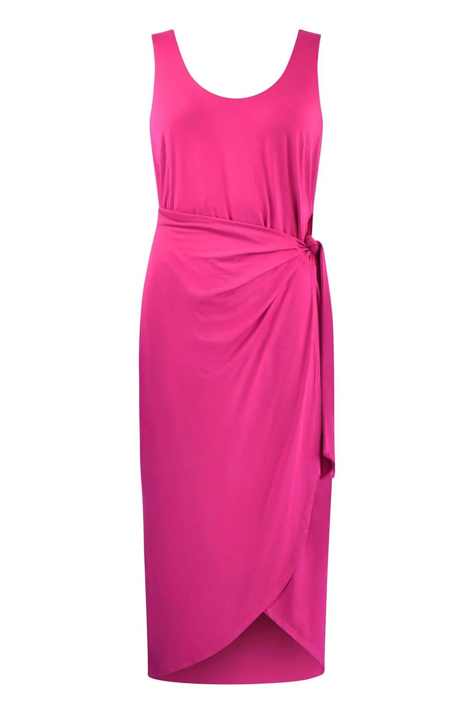 Ro&Zo Pink - Jersey Tie Waist Dress