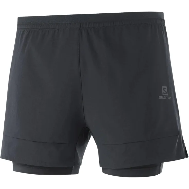 Salomon Cross 2IN1 Short Black - Pantaloncini Trail Running