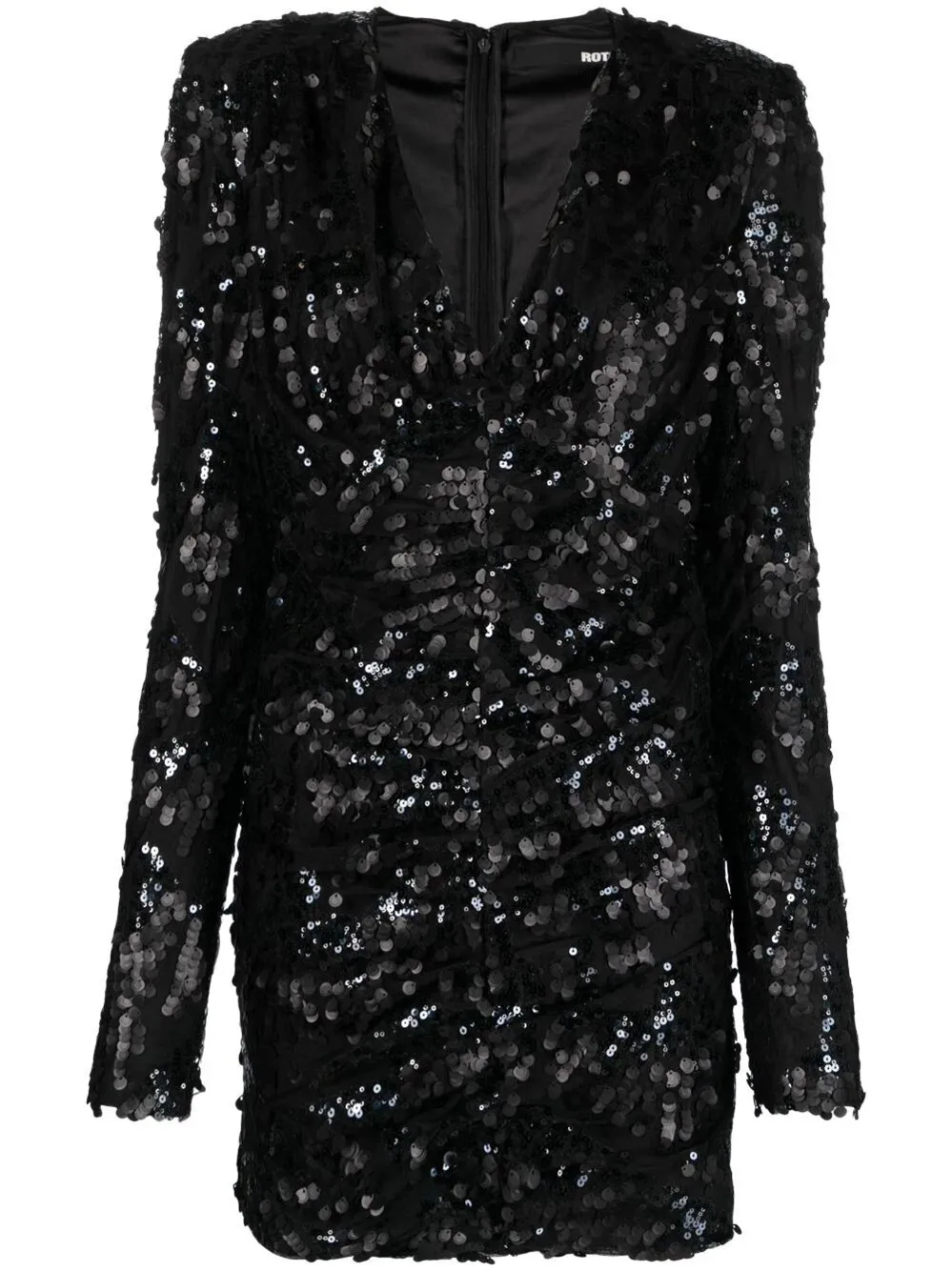 Sequins V-Neck Mini Dress