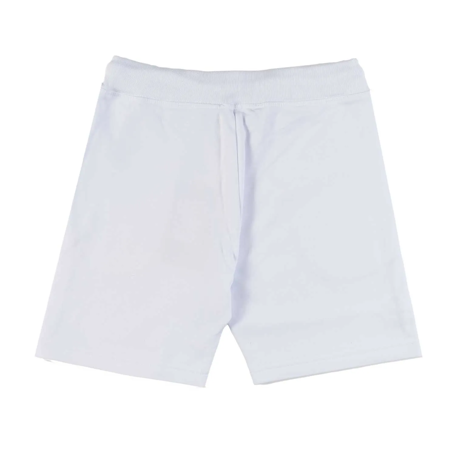 Shorts In Felpa Bianco Con Logo Dsq2 Nero