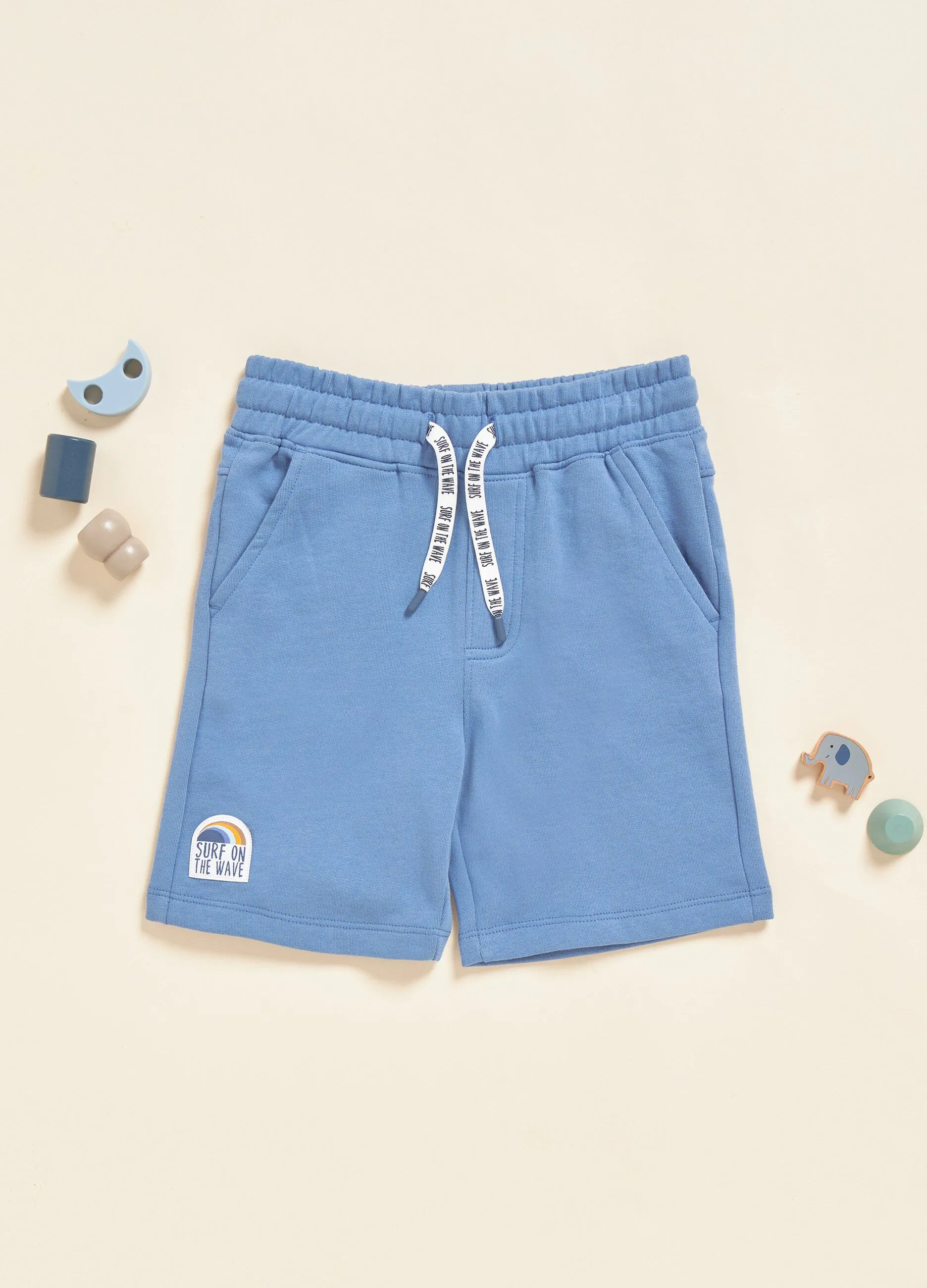 Shorts in felpa di puro cotone IANA