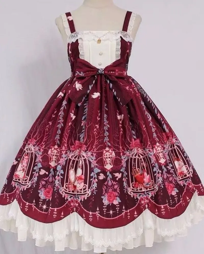 Shx Women Kawaii Lolita Maid Dress Costume a maniche lunghe Allentato New Flower Princess Abito originale Hot Christmas