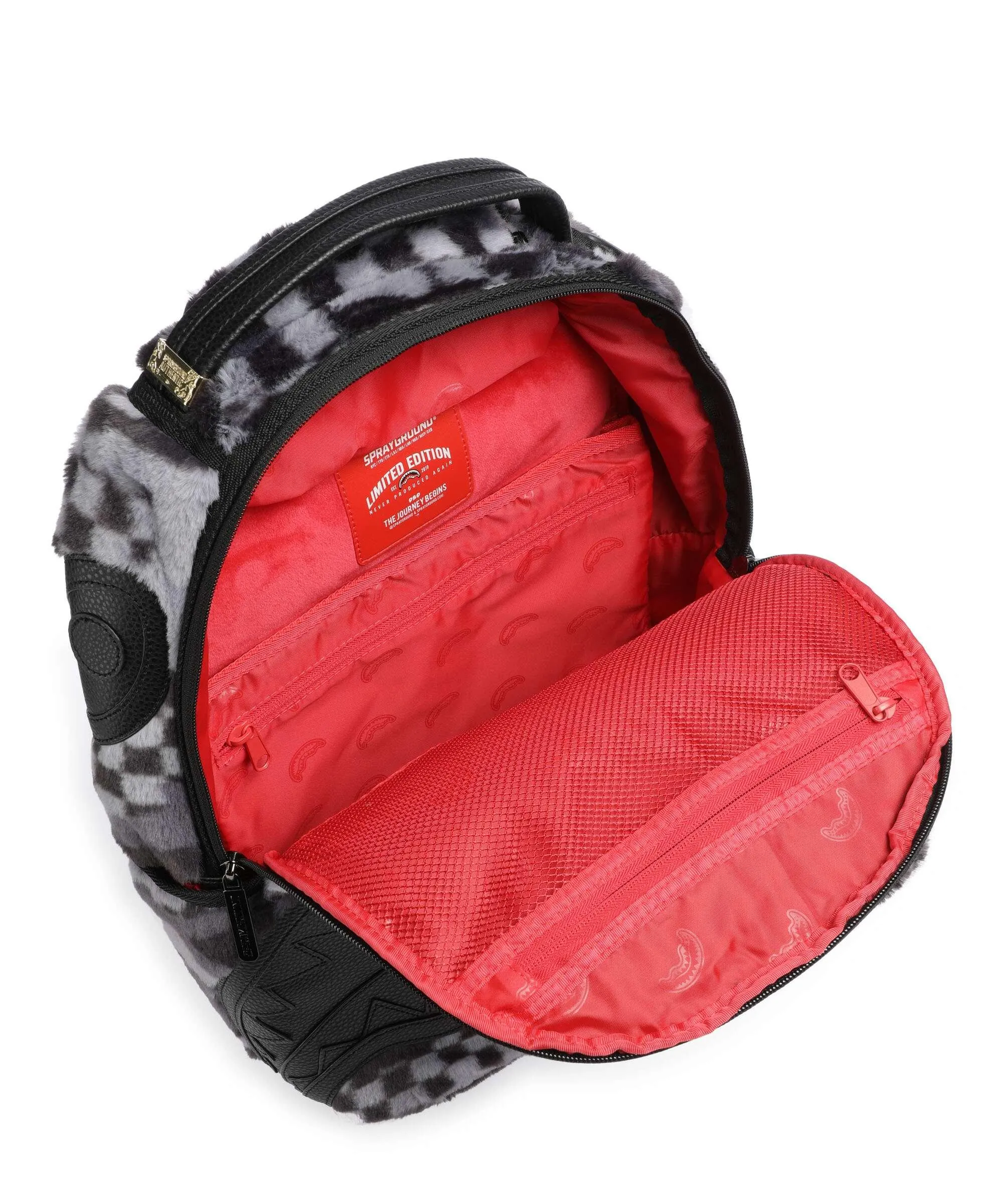  Sprayground Flock 3Am Zaino 14″ poliestere nero/grigio  