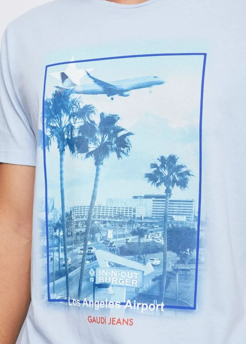 T-shirt con stampa L.A. Airport