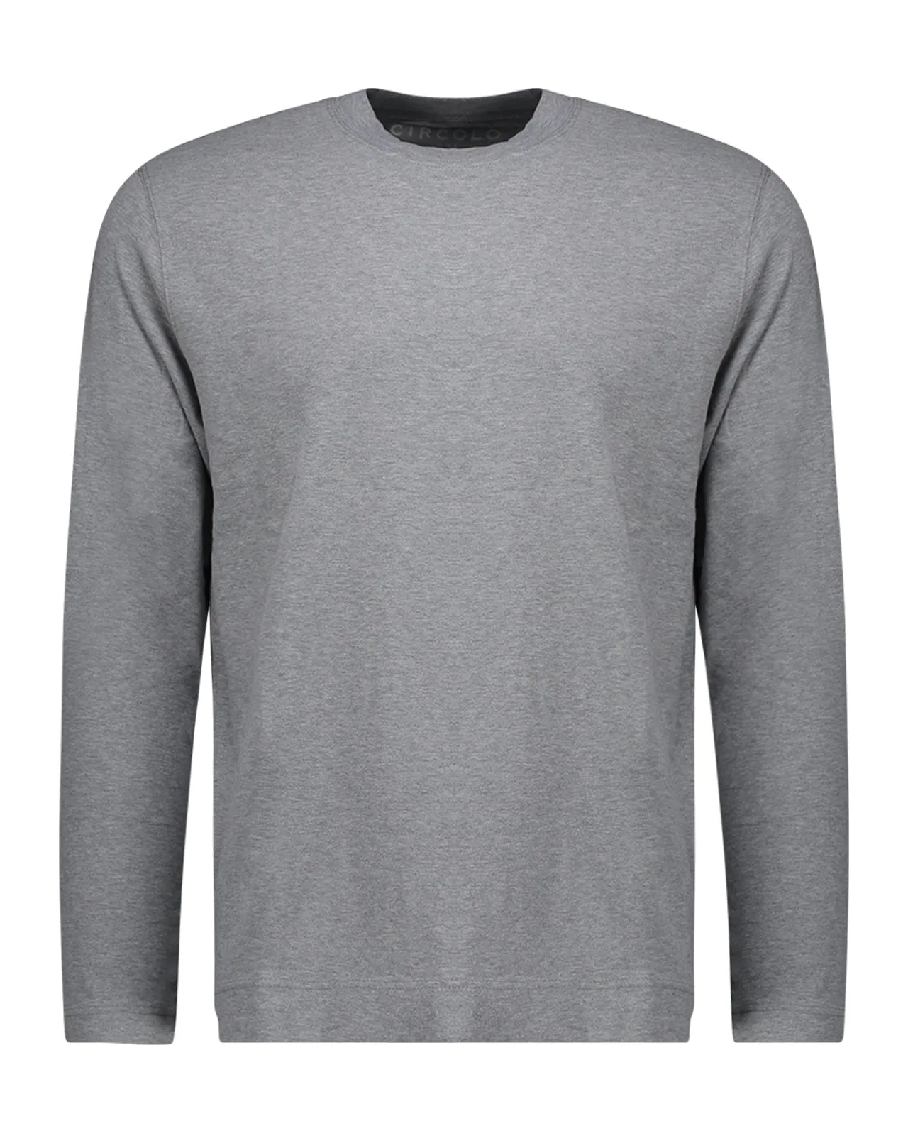 T-shirt manica lunga jersey grigio