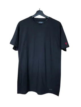 T-shirt Nero C/targh + Fiamma Flock