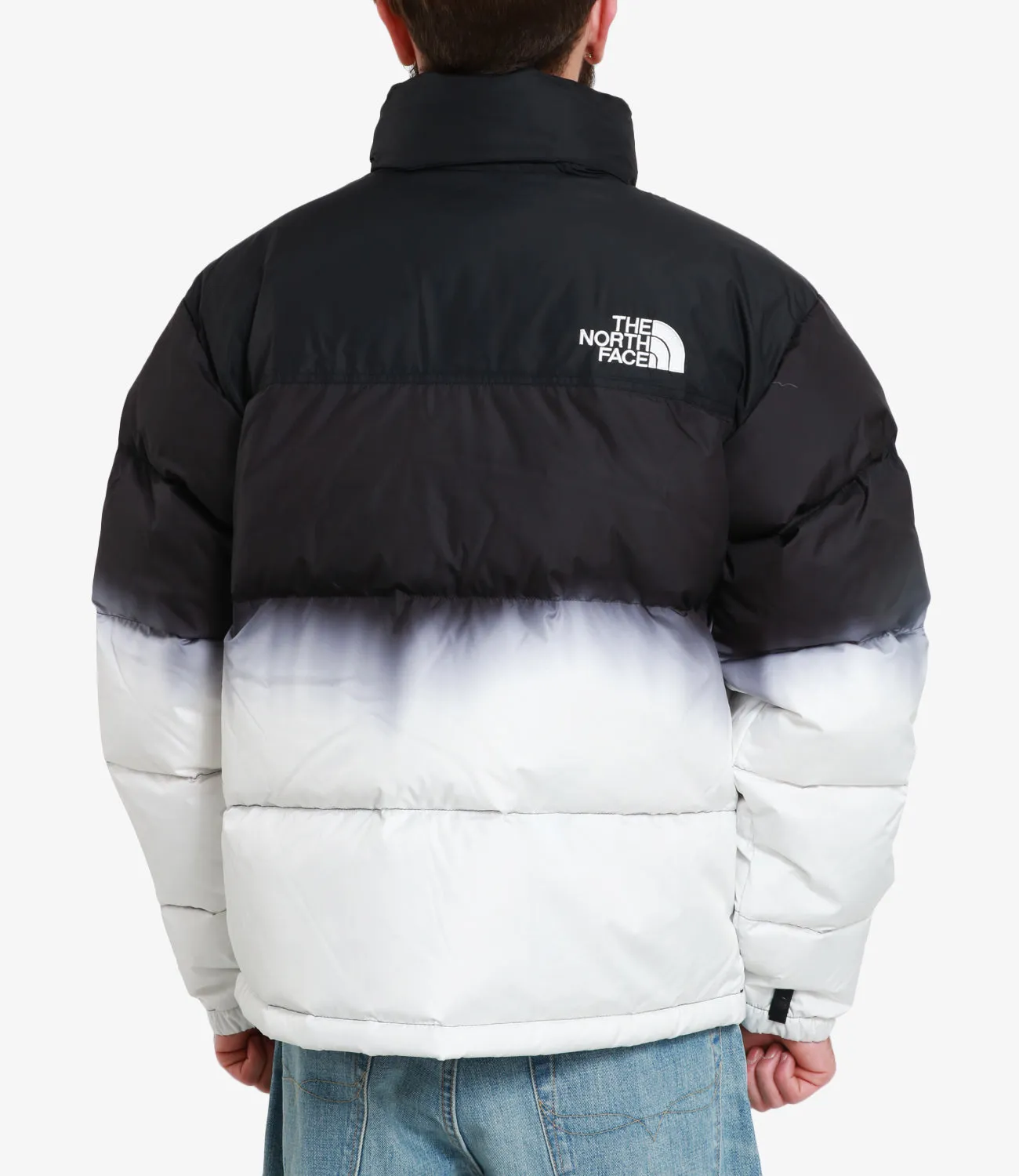 The North Face | Piumino 96 Nuptse Dip Dye Jacket Nero e Bianco