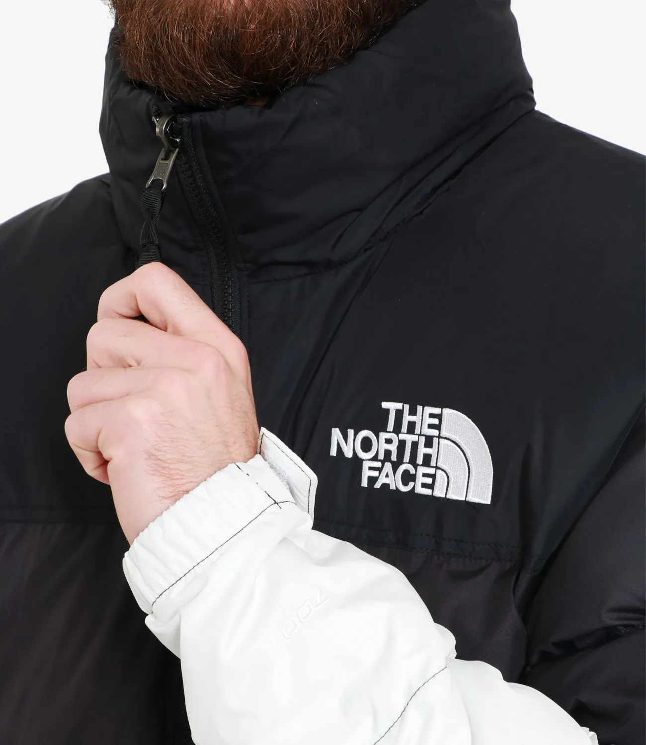 The North Face | Piumino 96 Nuptse Dip Dye Jacket Nero e Bianco