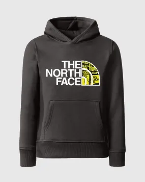 The North Face Felpa con Cappuccio Drew Peak Grigio Bambino