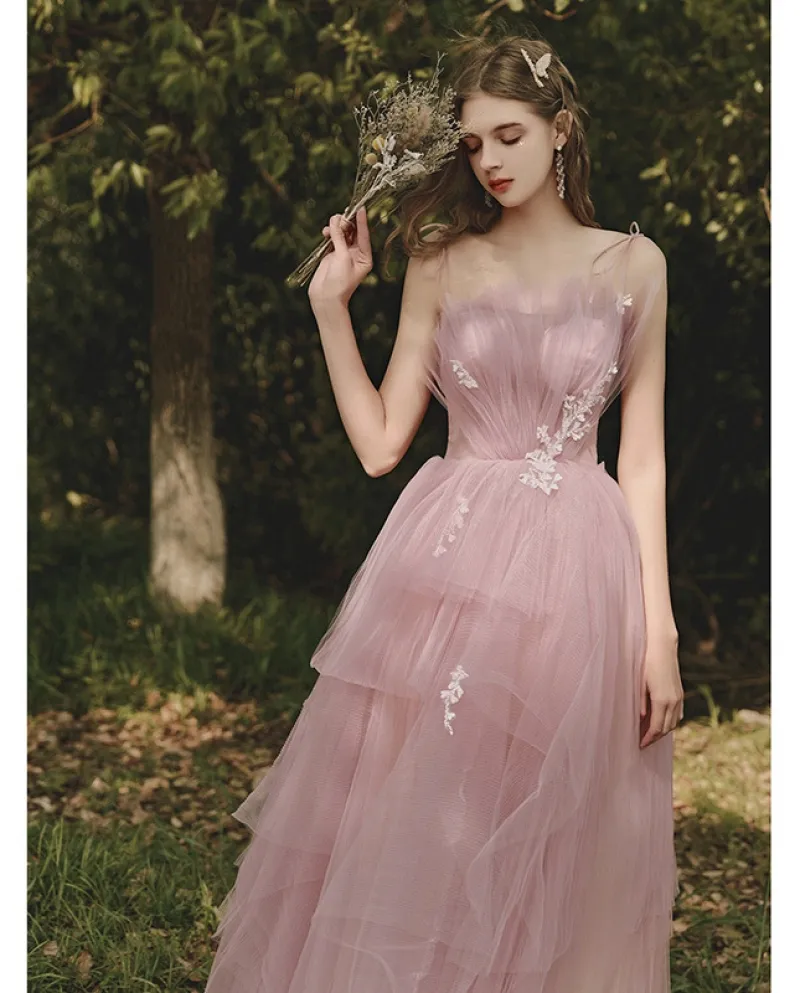 Toast Dress Bride New Autumn Engagement Dress Birthday Banquet Temperament Long Pink Garza Party Dress