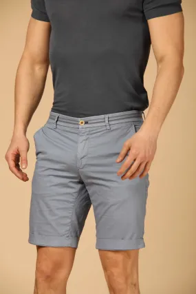 Torino Tapes bermuda chino homme en gabardine stretch avec rubans slim