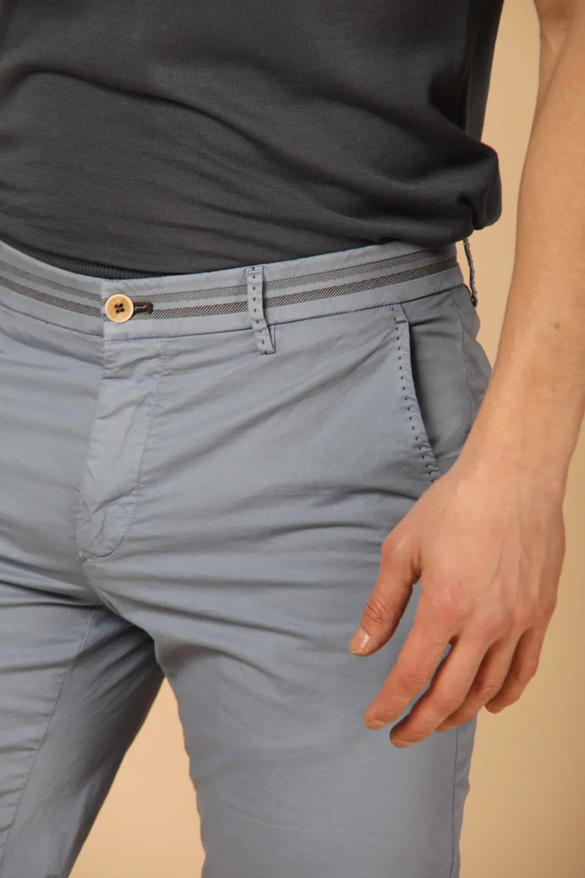 Torino Tapes bermuda chino homme en gabardine stretch avec rubans slim