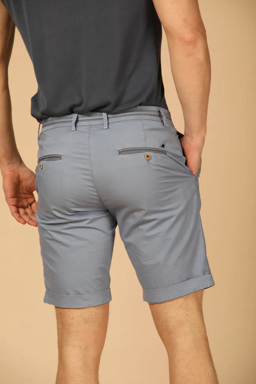 Torino Tapes bermuda chino homme en gabardine stretch avec rubans slim
