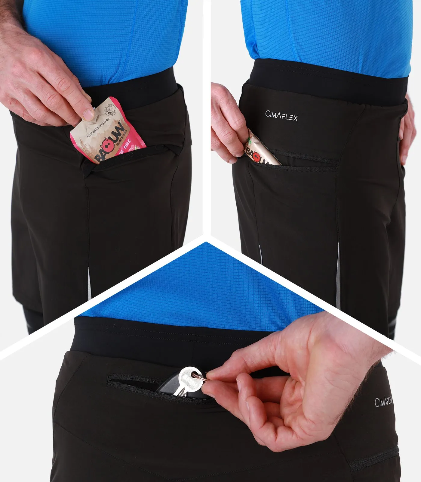 TWIN SHORT- Uomo Pantaloncini 3D-FLEX® da Trail Running