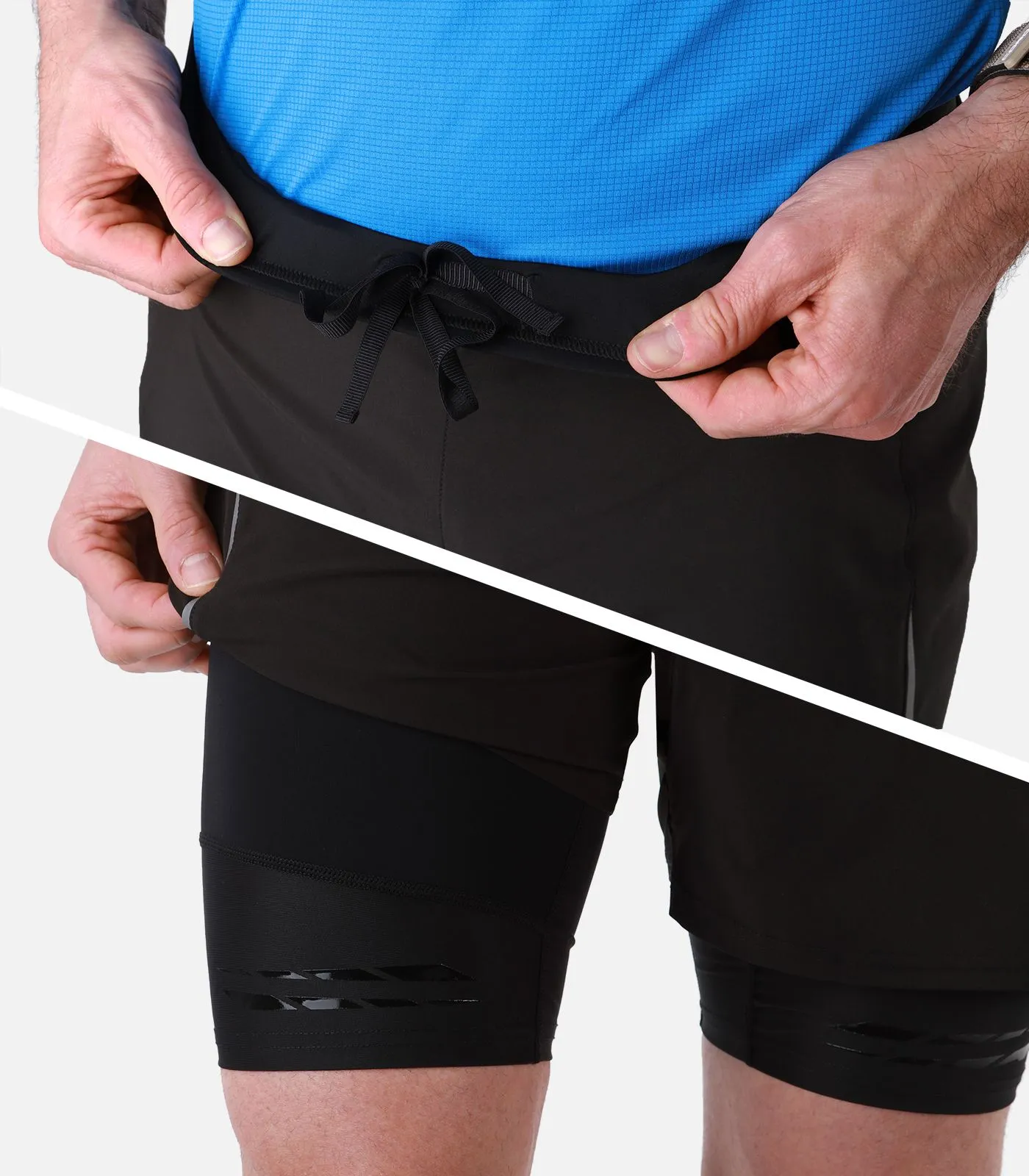 TWIN SHORT- Uomo Pantaloncini 3D-FLEX® da Trail Running