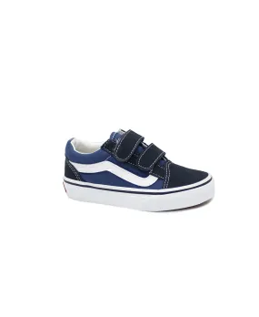 VANS OLD SKOOL HENWD1 navy blu scarpe bambino sneakers strappi