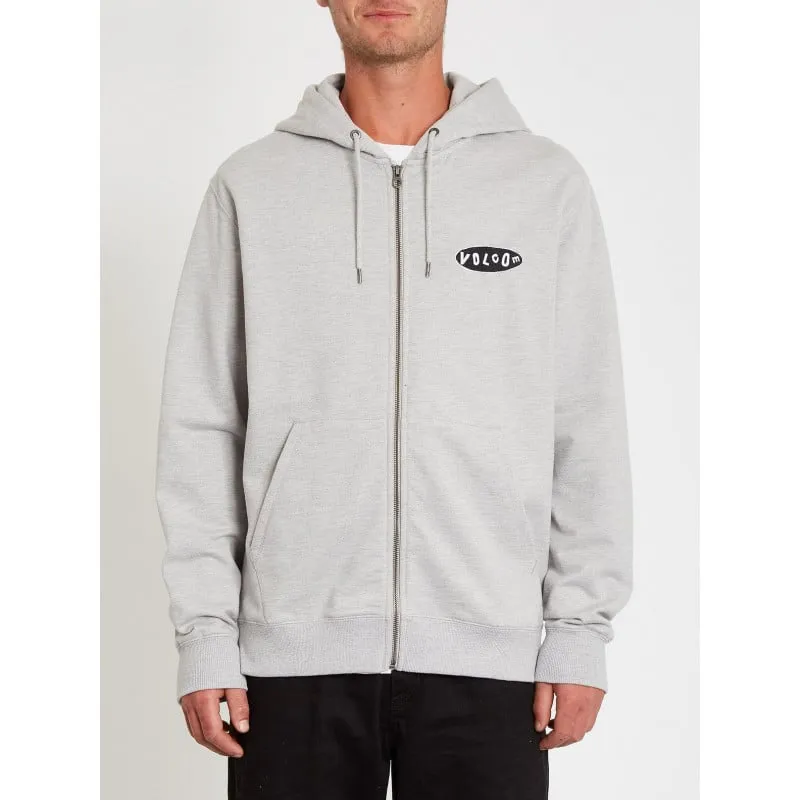 VOLCOM Supply Stone (Heather Grey) - Felpa con zip da uomo