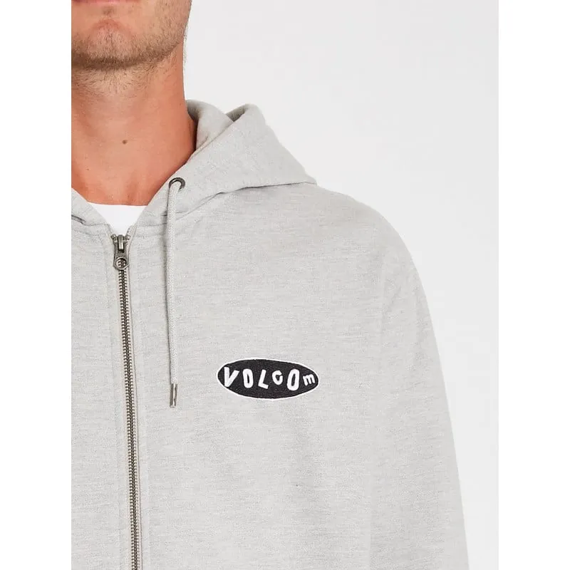 VOLCOM Supply Stone (Heather Grey) - Felpa con zip da uomo