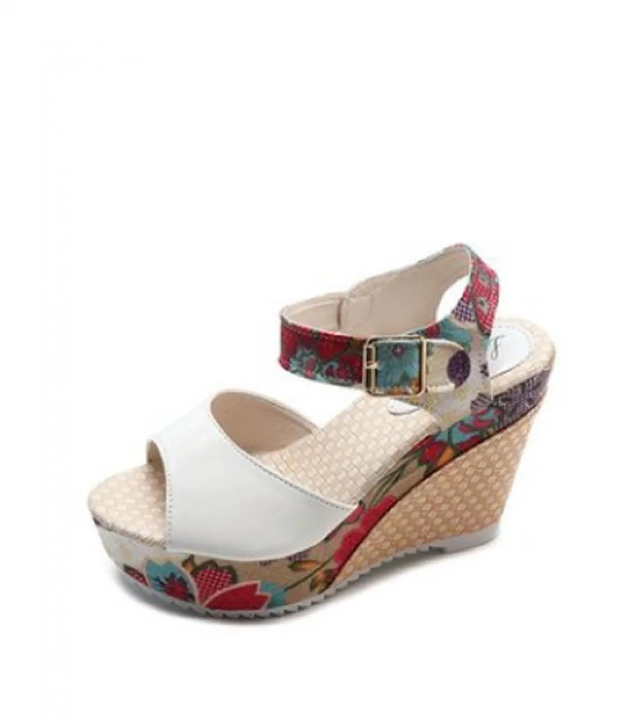 Women Sandals Summer Platform Wedges Casual Shoes Woman Floral Super High Heels Open Toe Slides Slippers Sandalias Zapat