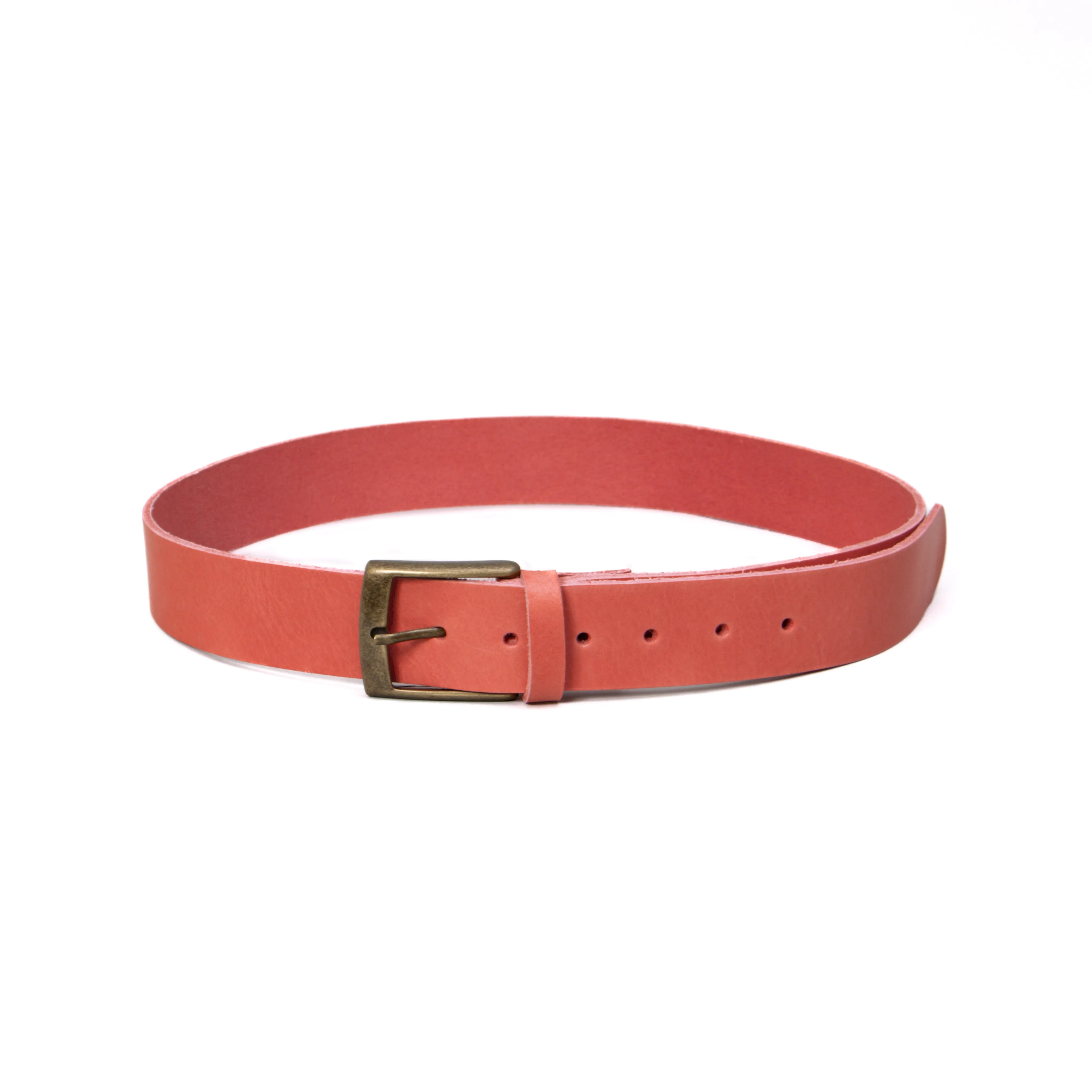 Zeroassoluto-Cintura pelle con fibbia bronzo - rose